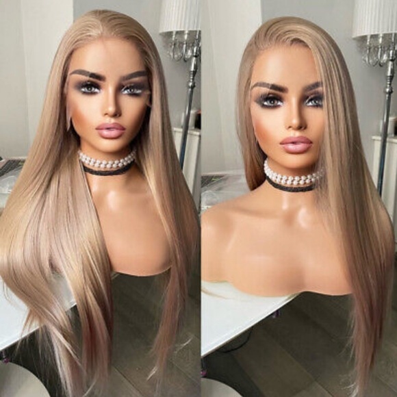 22”GOLDEN BLONDEBeautiful Lace Front Wig NEW